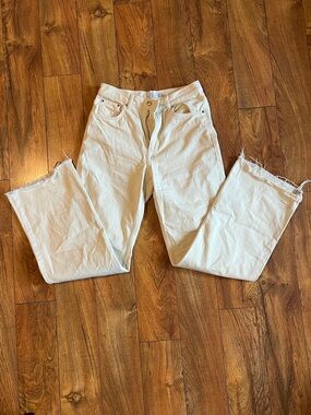 & Other Stories Cream Straight-Leg Jeans